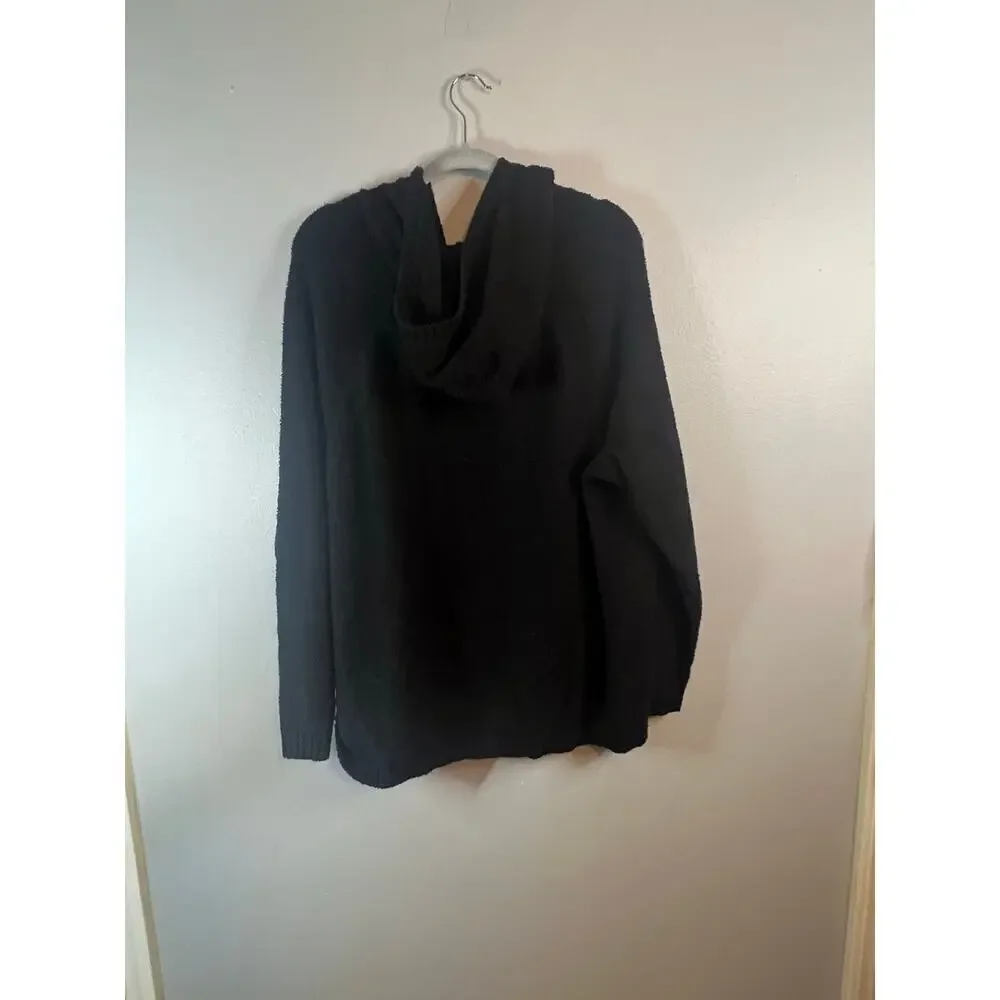 Torrid Black Hooded Pullover Sweater Size 3 - Picture 4 of 5